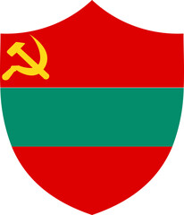 Shield Icon of Transnistria Flag