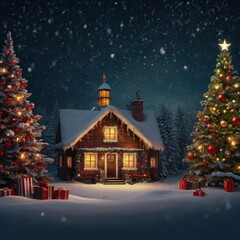 Fototapeta premium Christmas in the city