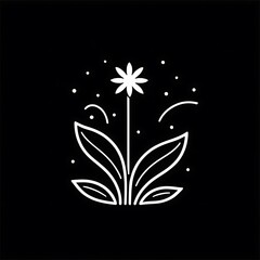 Elegant Minimalist Flower Illustration 
