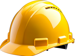 Construction hard hat hardhat helmet yellow, PNG transparent