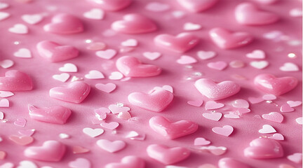 Pastel Pink and Blue Balloons Framing a Blank Square on a Colorful Background Perfect for Party Themes.