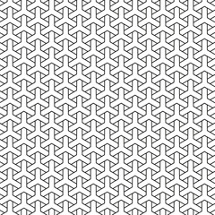 Abstract triangular Islamic geometric pattern with tessellation effect