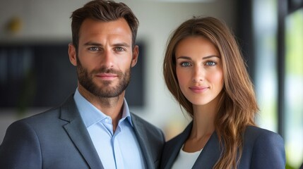 Portrait of a Confident Business Couple