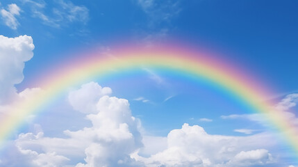 rainbow and clouds