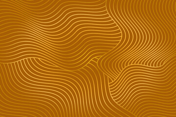 Abstract Golden Lines Wavy Pattern Background