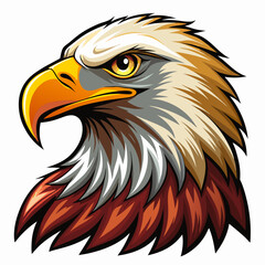 Fototapeta premium Elegant generative AI eagle vector and line art design, perfect for digital projects and creatives