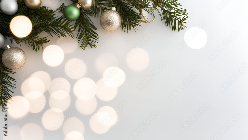 Fototapete Christmas and Happy New Year Background with Snowflakes on red background generative AI tools