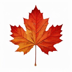 the AI Image Generator, Autumn Maple Leaf on Black Background
