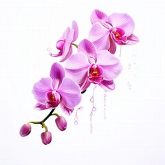 Obraz premium the AI Image Generator, Orchids in Full Bloom