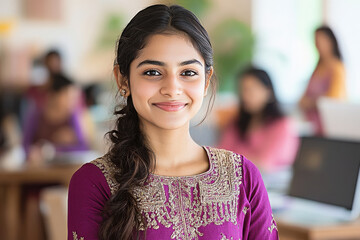 indian woman in punjabi dress