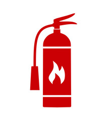 Obraz premium fire extinguisher icon vector on white background