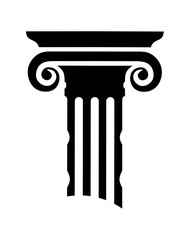 pillar icon vector with trendy design. Greek column icon