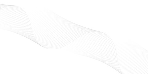 Abstract wave element for design. Digital frequency track equalizer. Stylized line art background. Vector illustration. Wave with lines created using blend tool.
