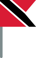 Trinidad & Tobago Flag On Crisp Corners