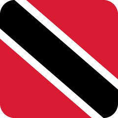 Trinidad & Tobago Flag Square Icon