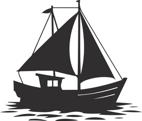 Yacht vector illustration