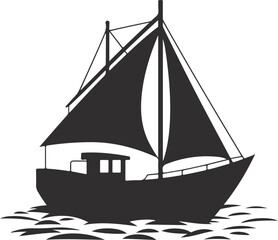 Yacht vector illustration