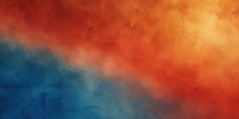 Fototapeta premium Abstract Gradient of Blue and Orange with Dynamic Cloud and Texture header background for graphic design projects