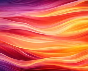 Obraz premium A colorful, abstract painting of a wave with orange and red tones