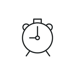 Stopwatch Icon.  Vector black line icon