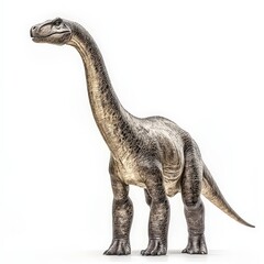 Brachiosaurus dinosaur, triassic period, mesozoic era, cretaceous period, jurassic period, isolated on white background
