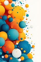 A colorful background with many different colored spheres