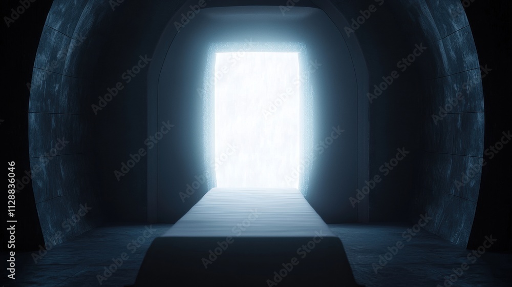 Poster futuristic mri machine surrounded by advanced ai technology in a high-tech environment