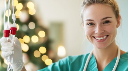 Celebrating Universal Health Coverage Nurse Ensures Care with a Smile for Christmas and New Year