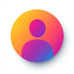 Colorful Gradient User Icon