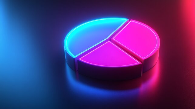 Digital pie chart with variable cost percentages close up detailed expenses futuristic Composite in a corporate environment
