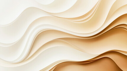 A smooth matte gradient features gentle ripples in soothing Mocha Mousse tones