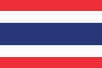 Illustration of Thailand flag vector