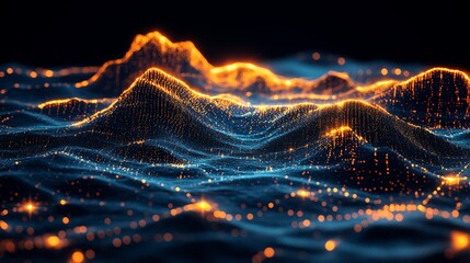 Graph showing seasonal demand fluctuations close up on data insights vibrant Multilayer with colorful data visuals