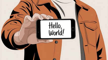 Realistic Smartphone Mockup 3D Render 