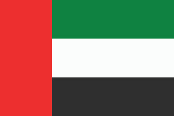 Illustration of United Arabs Emirates flag	