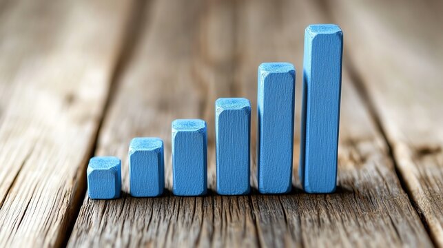Customer satisfaction bar chart displayed on monitor close up on growth futuristic Fusion in a support center