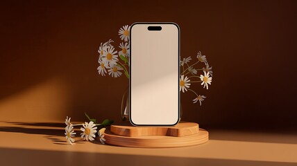 Realistic Smartphone Mockup 3D Render 