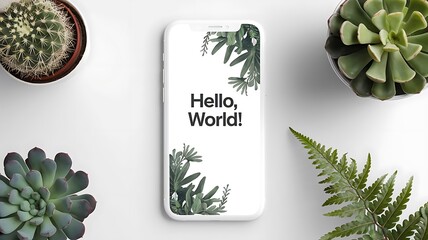 Realistic Smartphone Mockup 3D Render 