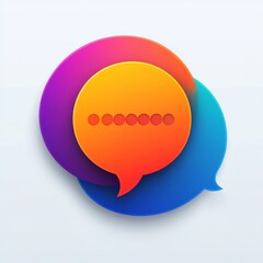 Colorful Speech Bubbles Graphic Design