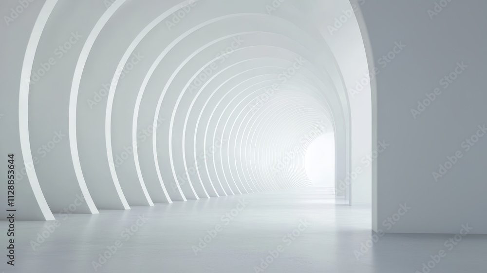 Poster abstract aesthetic visualization of a wireless intelligence environment in minimalist style
