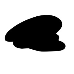 Hand drawn cap hats Silhouette 