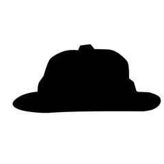 Hand drawn cap hats Silhouette 
