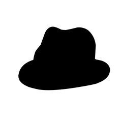 Hand drawn cap hats Silhouette 