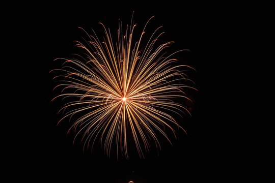 fireworks in the night sky