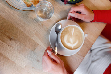 cafe cappuccino coffee art heart shape cafe cafe mug coffee cup of coffee