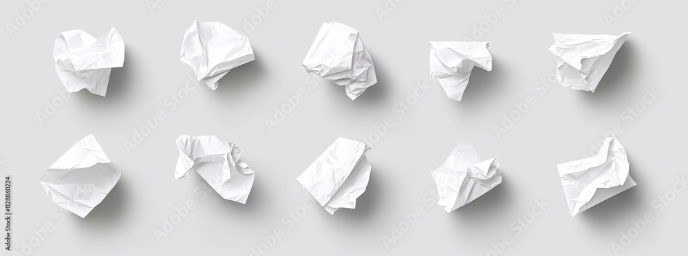 Poster flying paper sheet at different angles. realistic 3d illustration set of curling white blank pages i