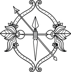 Ram navami Lord Ramas dynamism and heroic spirit minimalist silhouette vector illustration
