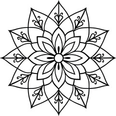 Elegant Circular Mandala Tattoo Design