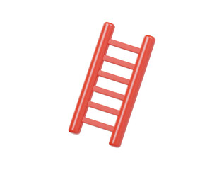 Ladder icon 3d render illustration