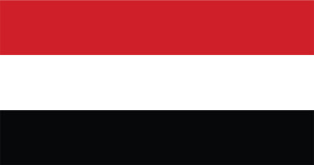 Yemen shiny realistic 3d background national waving flag